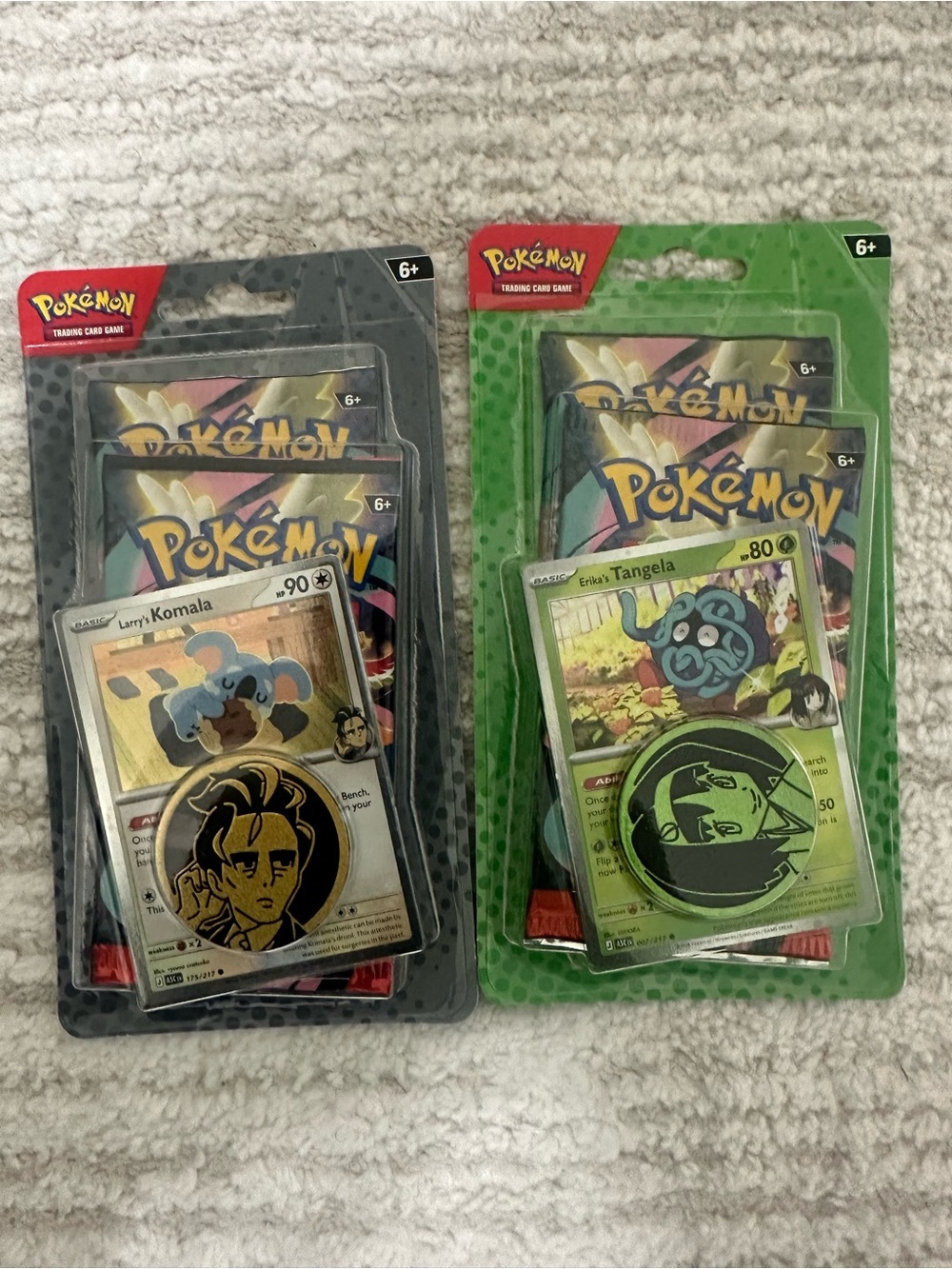 Pokémon Ascended Heroes 2 Pack Blister - Lot of 2 - Erika + Larry - SEALED